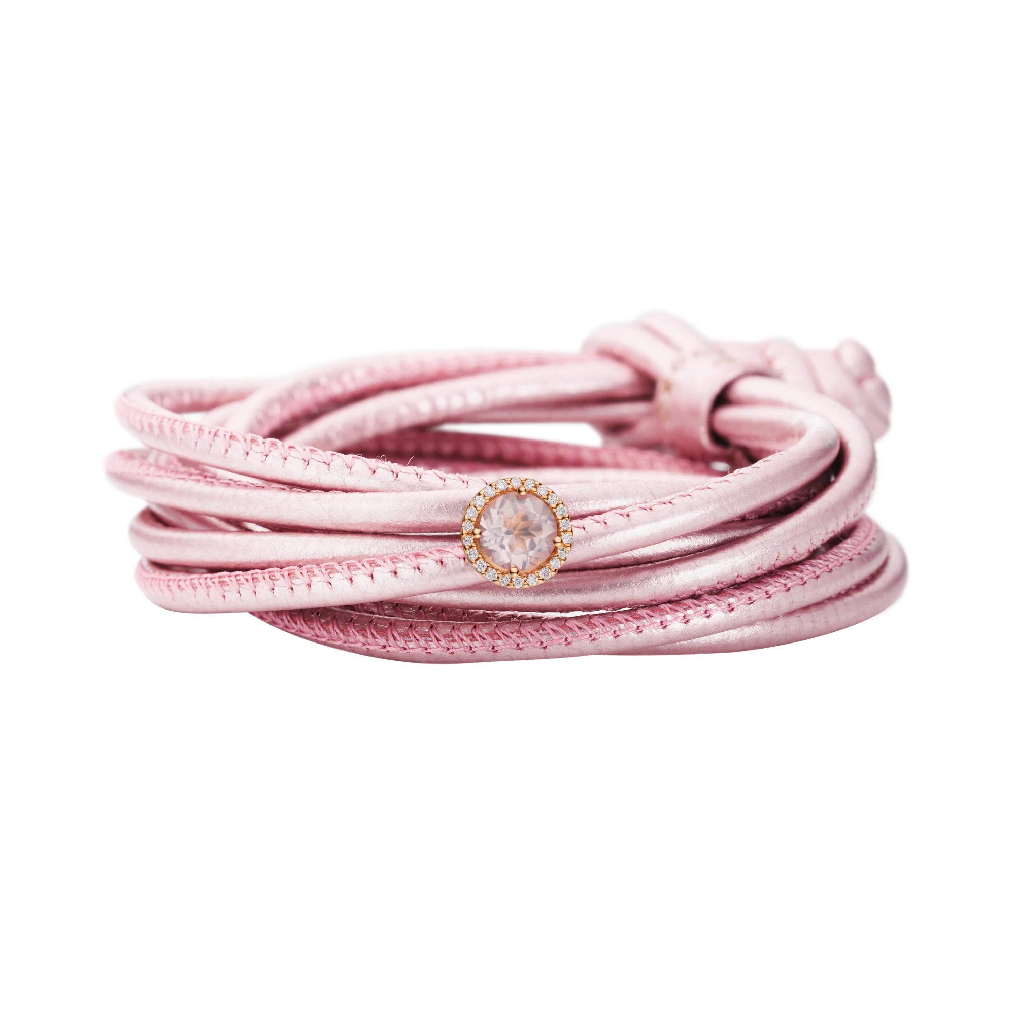 Capolavoro Schmuckelement Espressivo (AH9RO2005) aus Roségold mit Diamant und Rosenquarz