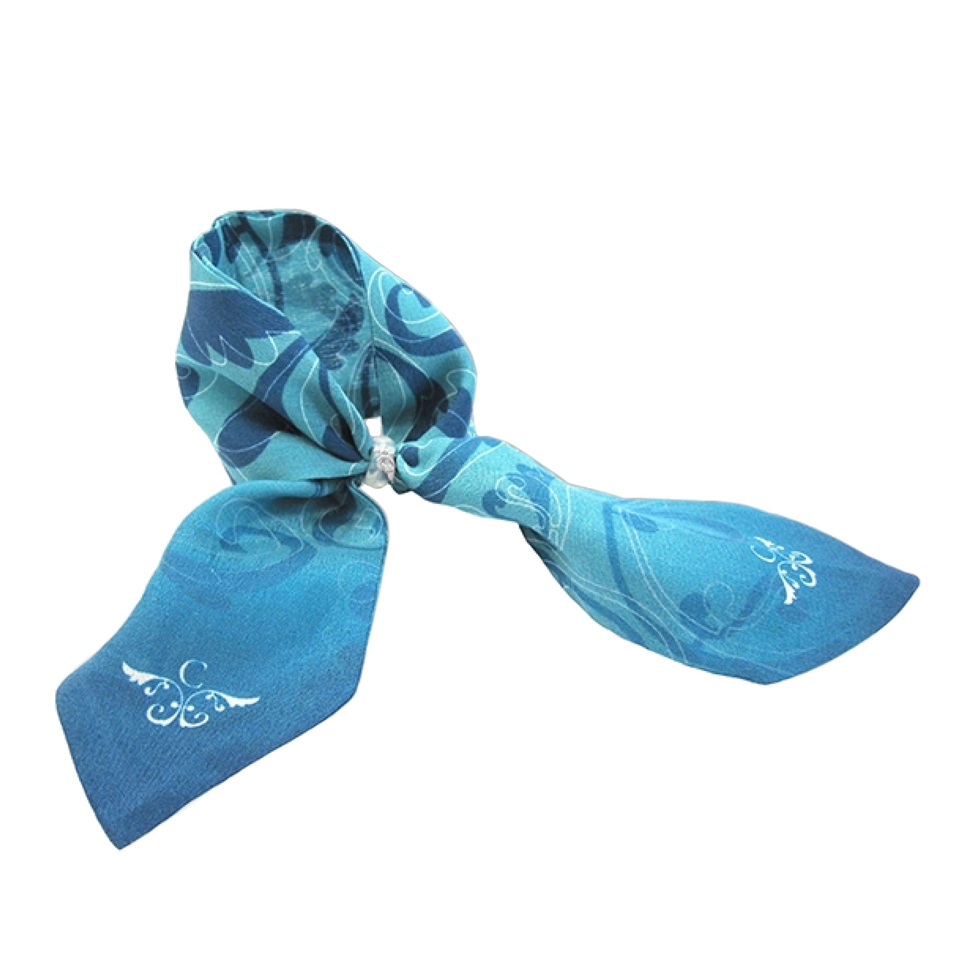 Seidentuch Joy, Weißgold von Capolavoro (SET-SEIDENBAND-BLAU.WG)