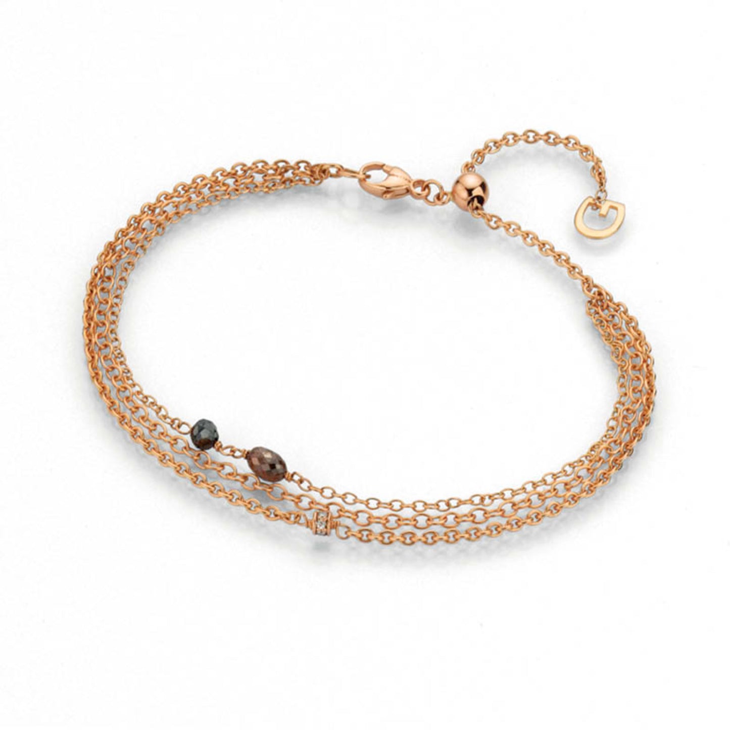 CASTAWAY Armband, Roségold • Diamant • Saphir • Turmalin von Gellner (5-23439-03)