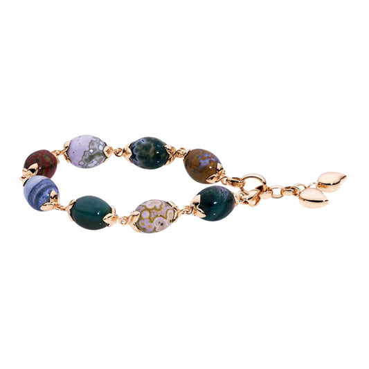 COCONUT Armband small Ocean Jasper, Roségold • Ocean Jasper von Tamara Comolli (B-Co-s-lv-OJ-rg)