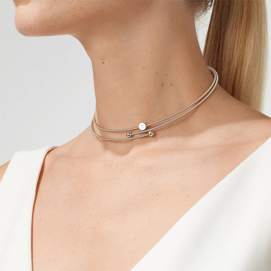 Colette C Embrace Collier 2-fach , Platin von Niessing (N373022-pt)