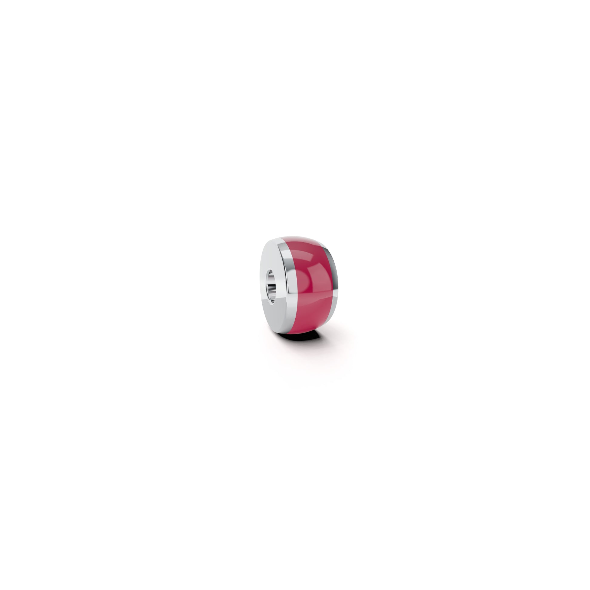 Colette C Setario Hold Anhänger, Platin • Emaille von Niessing (N402070-6mm-grenadine-pt)