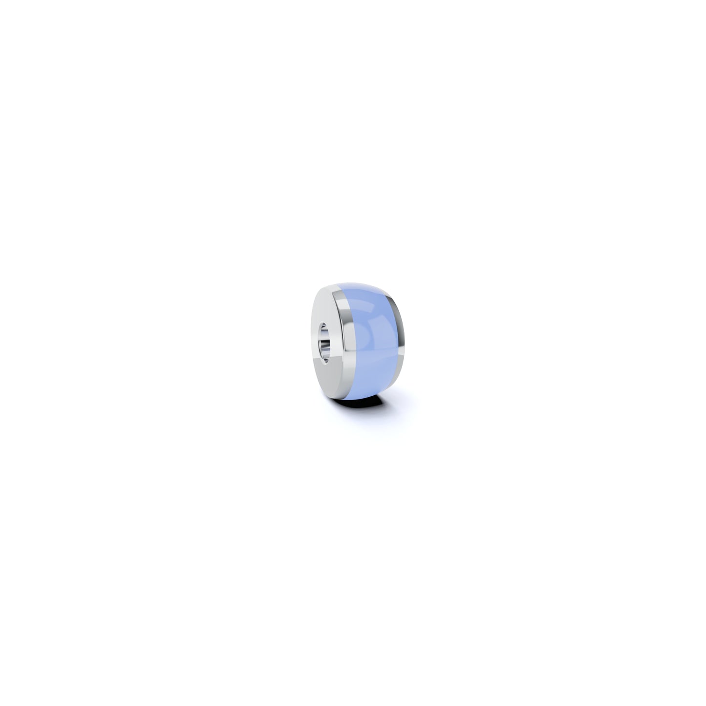 Colette C Setario Hold Anhänger, Platin • Emaille von Niessing (N402070-6mm-iceblue-pt)