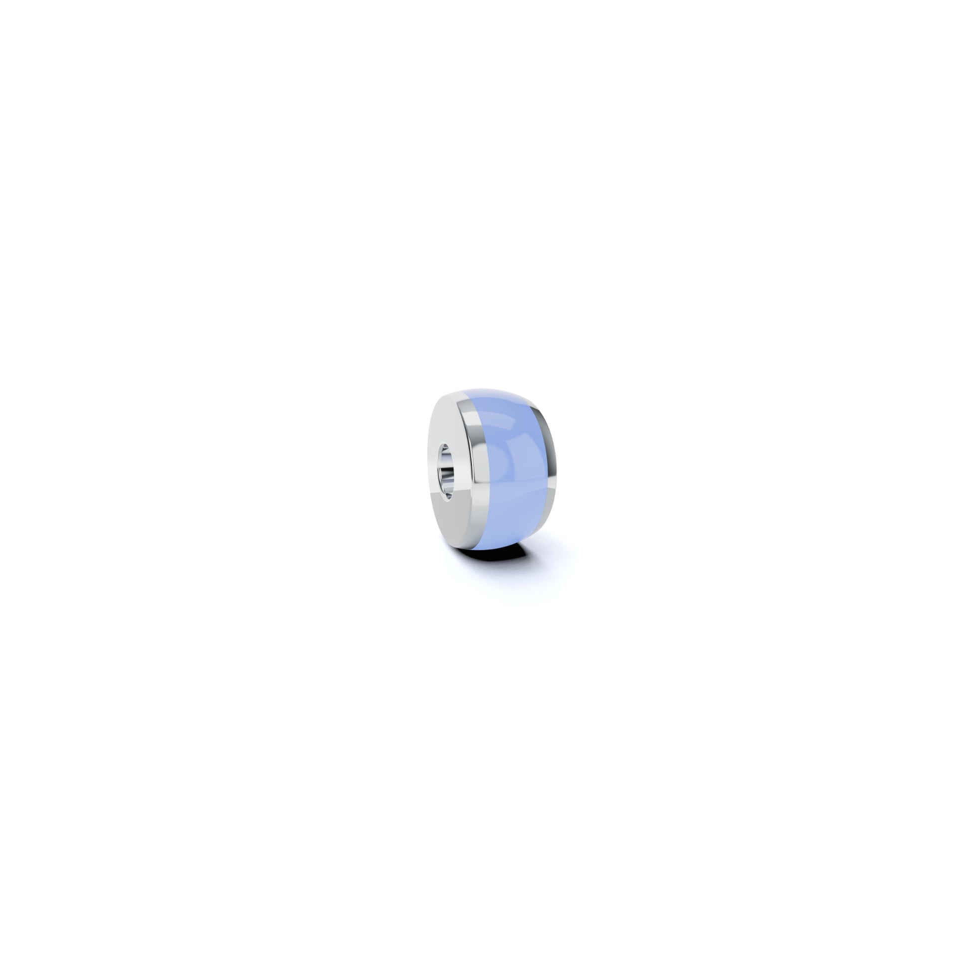 Colette C Setario Hold Anhänger, Platin • Emaille von Niessing (N402070-6mm-iceblue-pt)