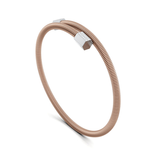 Colette Elementyx Embrace Hexagon Armreif von Niessing (N402996-65mm-12x-0.003ct-rw-pt)