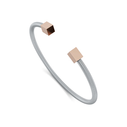 Colette Elementyx Space Cube Armreif, Platin von Niessing (N402004-62mm-pt-rw)