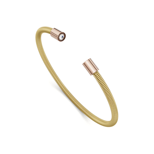 Colette Elementyx Space Zylinder Armreif • Diamant von Niessing (N402928-62mm-2brx0.1ct-cy-rw)