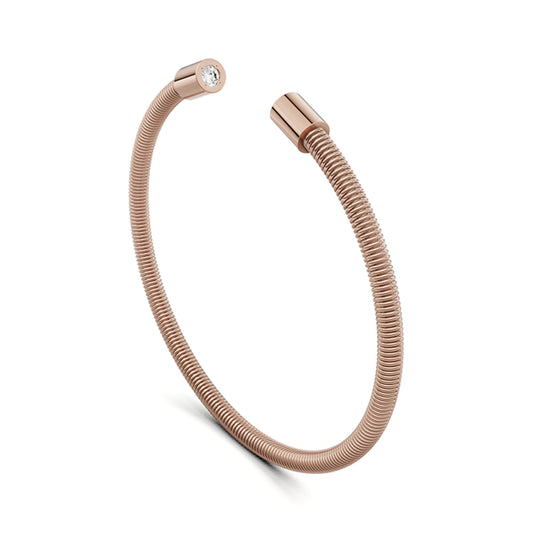 Colette Elementyx Space Zylinder Armreif • Diamant von Niessing (N402928-62mm-2brx0.1ct-rw-rw)