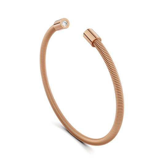 Colette Elementyx Space Zylinder Armreif von Niessing (N402928-62mm-2x-0.1ct-cr-cr)