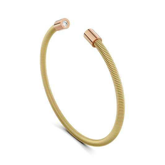 Colette Elementyx Space Zylinder Armreif von Niessing (N402928-62mm-2x-0.1ct-cy-cr)