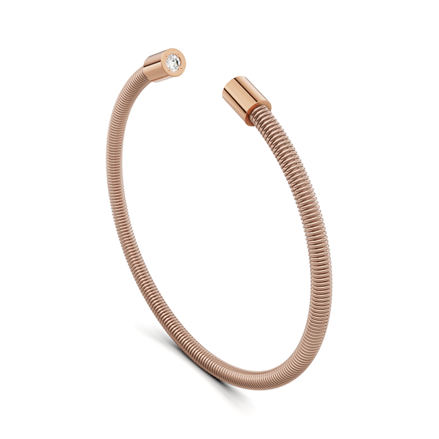 Colette Elementyx Space Zylinder Armreif von Niessing (N402928-62mm-2x-0.1ct-rw-cr)