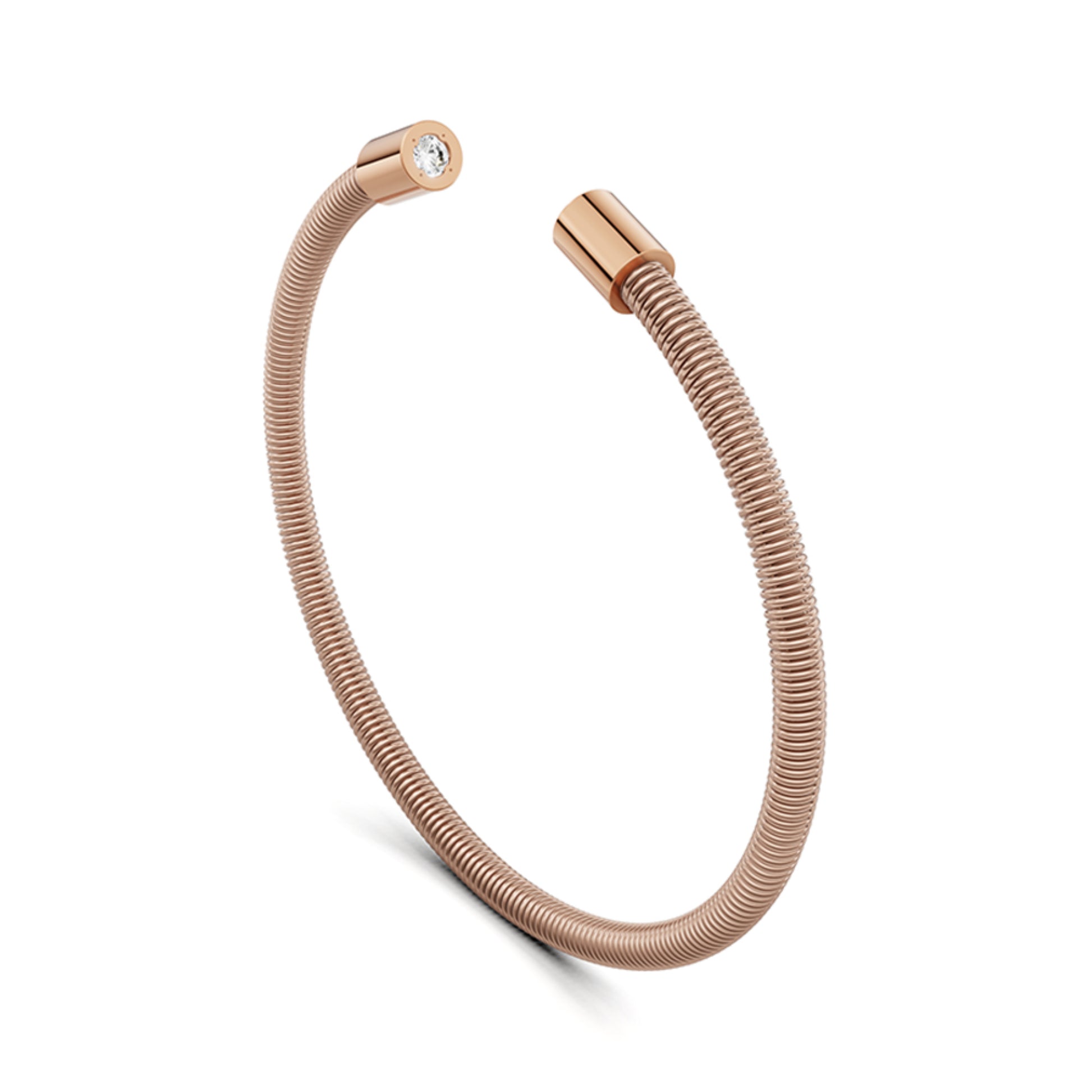 Colette Elementyx Space Zylinder Armreif von Niessing (N402928-62mm-2x-0.1ct-rw-cr)