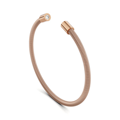 Colette Elementyx Space Zylinder Armreif von Niessing (N402928-62mm-2x-0.1ct-rw-cr)