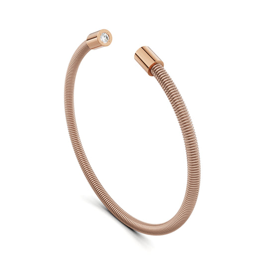 Colette Elementyx Space Zylinder Armreif von Niessing (N402928-62mm-2x-0.1ct-rw-cr)