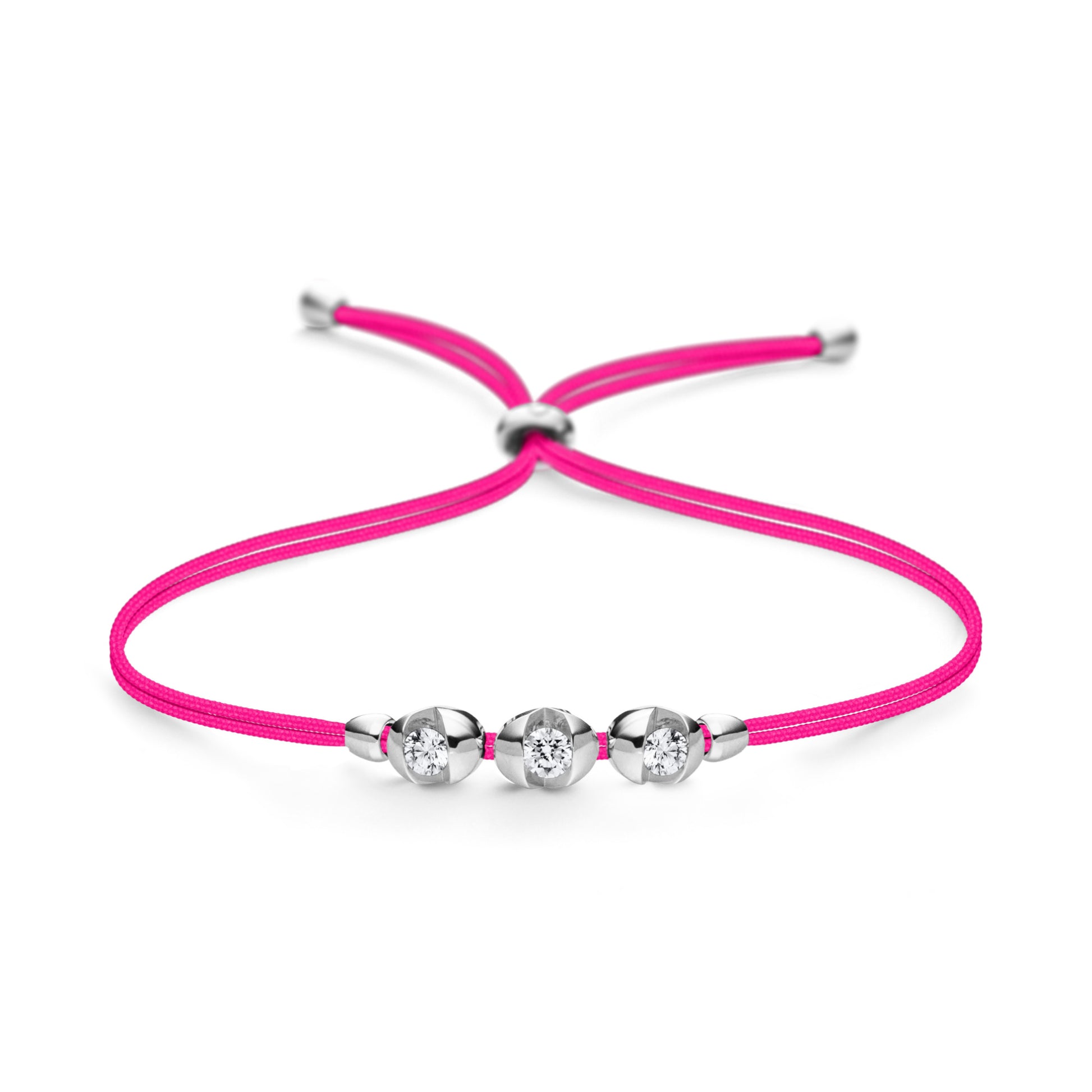 COLORTAIRE Armband, Weißgold • Diamant von Schaffrath (CTR32_B_008_BR_2_09_HOTPINK_WW)