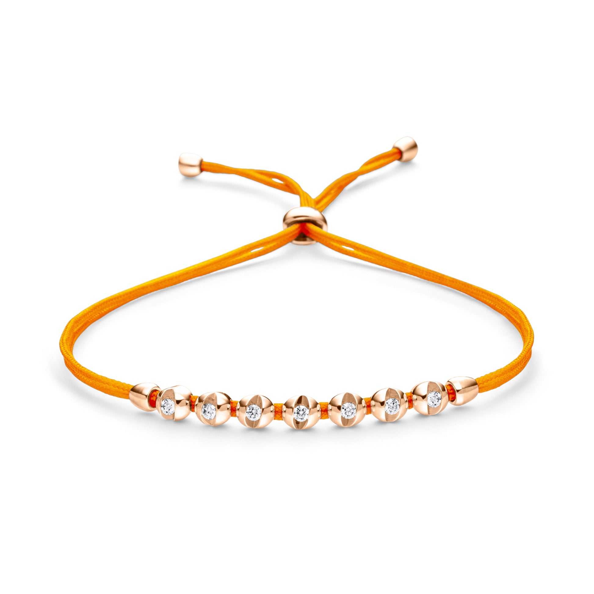 COLORTAIRE Armband, Roségold • Diamant von Schaffrath (CTR72_B_008_BR_2_08_FLAMEORANGE_RW)