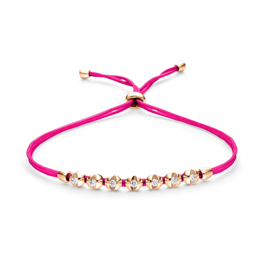 COLORTAIRE Armband, Roségold • Diamant von Schaffrath (CTR72_B_008_BR_2_09_HOTPINK_RW)