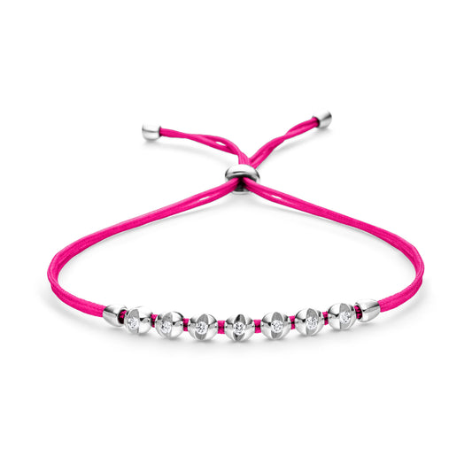 COLORTAIRE Armband, Weißgold • Diamant von Schaffrath (CTR72_B_008_BR_2_09_HOTPINK_WW)