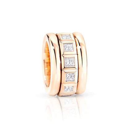 CURRICULUM VITAE Ring Weiße Diamanten, Roségold • Diamant von Tamara Comolli (R-CV77-13-PrL-rg)