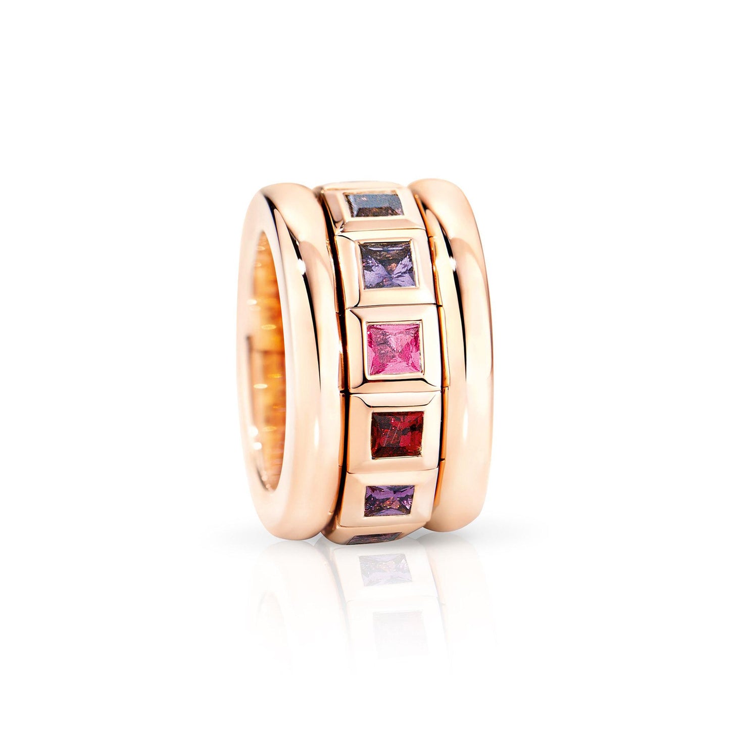 CURRICULUM VITAE Ring Wildberry, Roségold • Saphir • Spinell von Tamara Comolli (R-CV77-14-WB-rg)