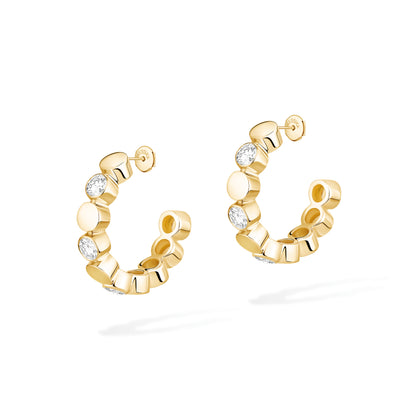 D-Vibes Mini-Creolen, Gelbgold • Diamant von Messika (13450-YG)