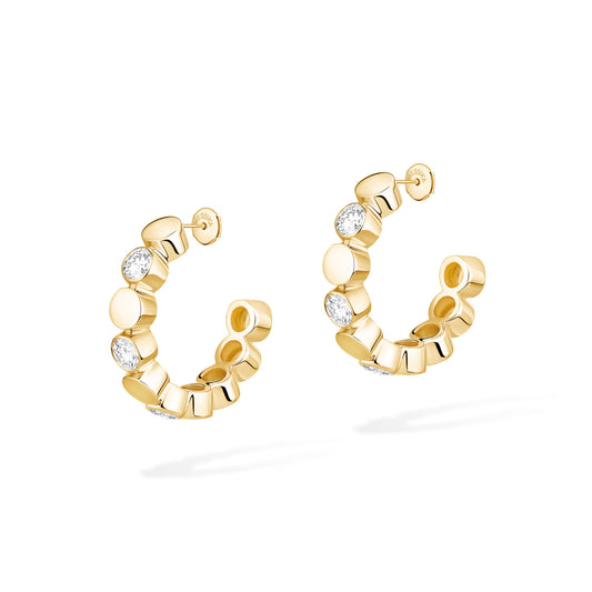 D-Vibes Mini-Creolen, Gelbgold • Diamant von Messika (13450-YG)
