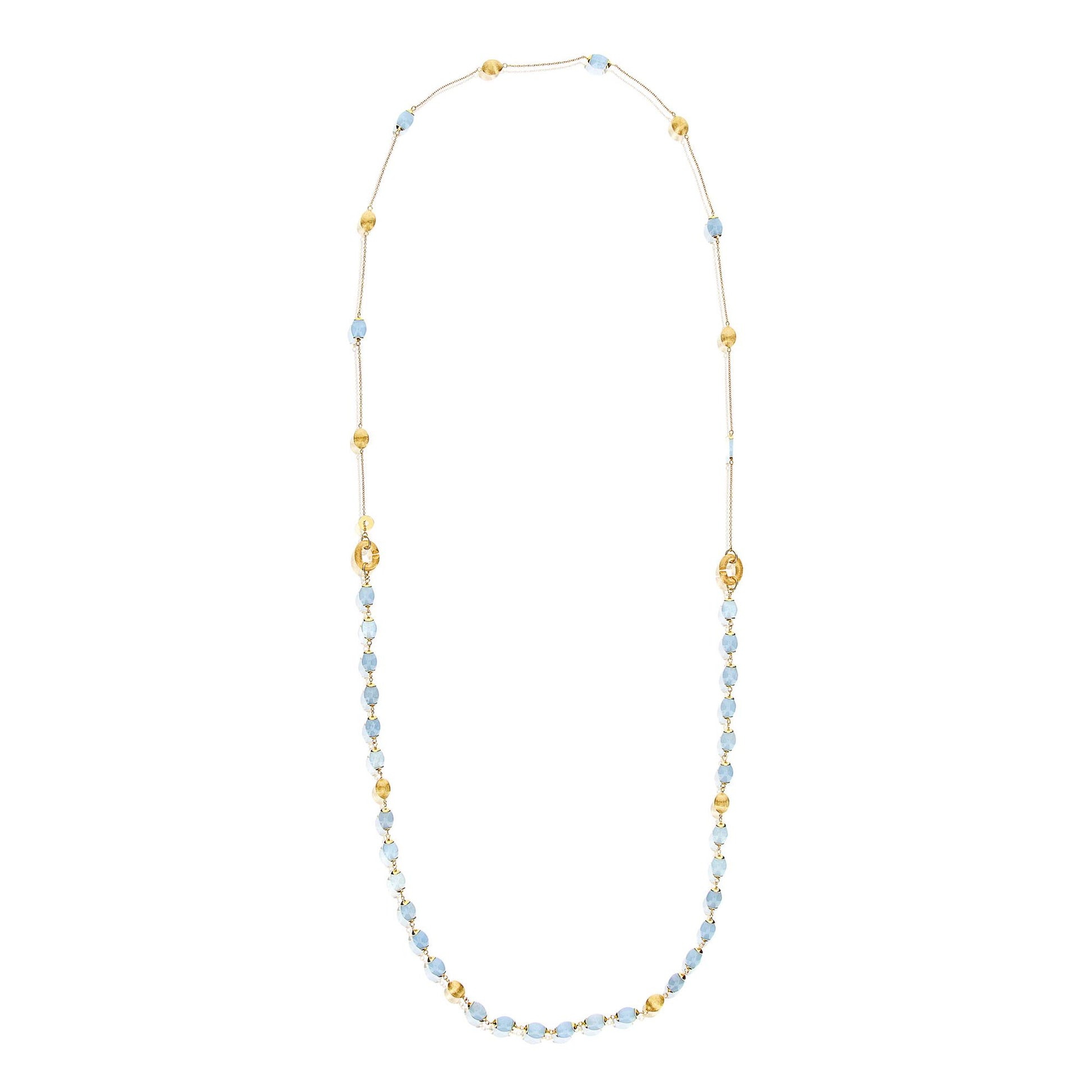 Dancing Azure Halskette, Gelbgold • Aquamarin von Nanis (CN4-575)