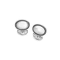 Deakin and Francis Silver Manschettenknöpfe Black Spinel (C1767X0001) aus Sterlingsilber mit Spinell