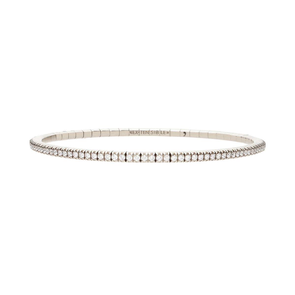 Demeglio Tennisarmband (BTE25DBOBN) aus Weißgold mit Diamant