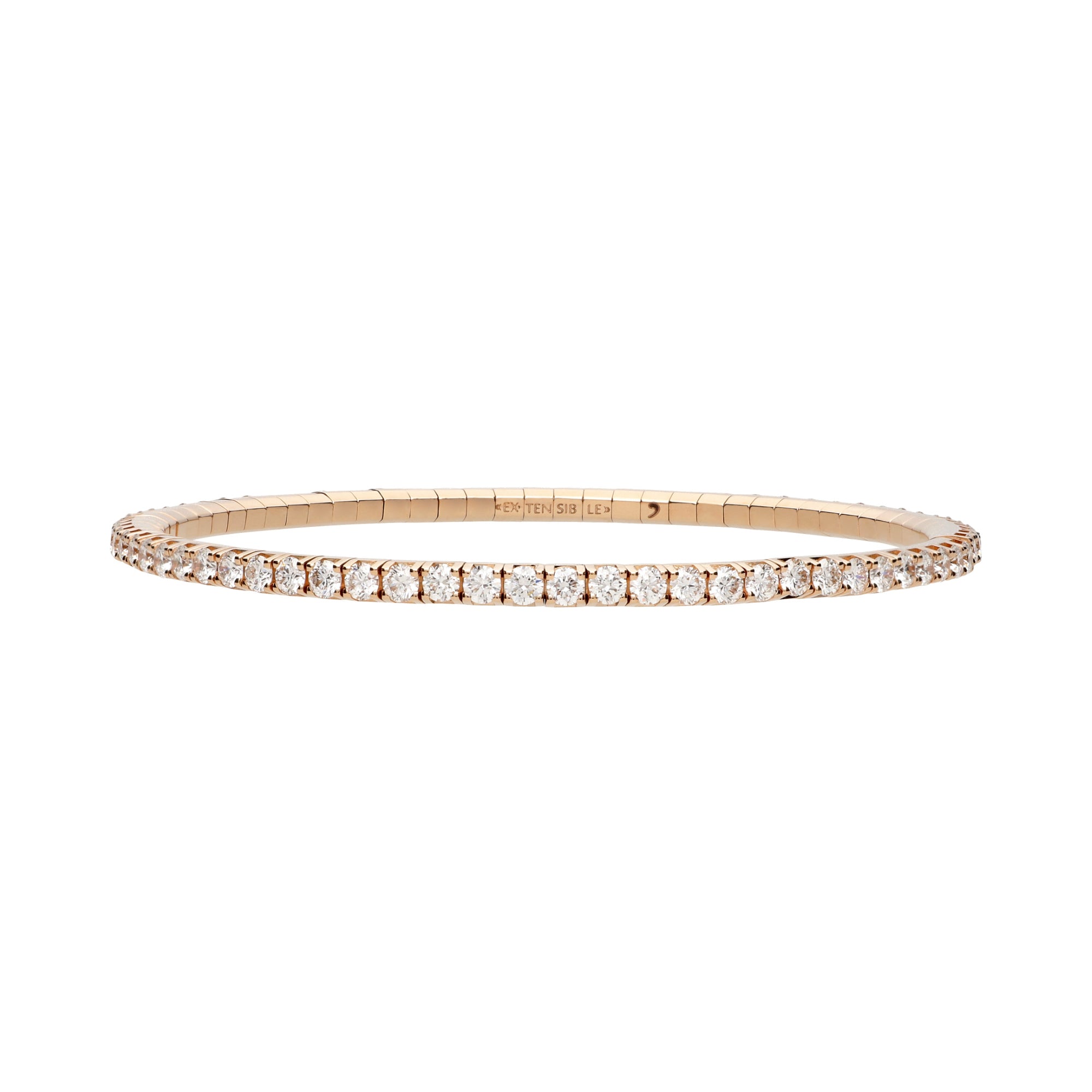 Demeglio Tennisarmband (BTE85DBOR) aus Roségold mit Diamant