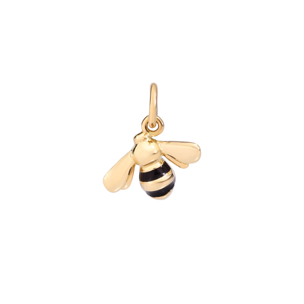 DoDo Anhänger Biene (DMC0016-BEE00-ENEOG) aus Gelbgold mit Emaille