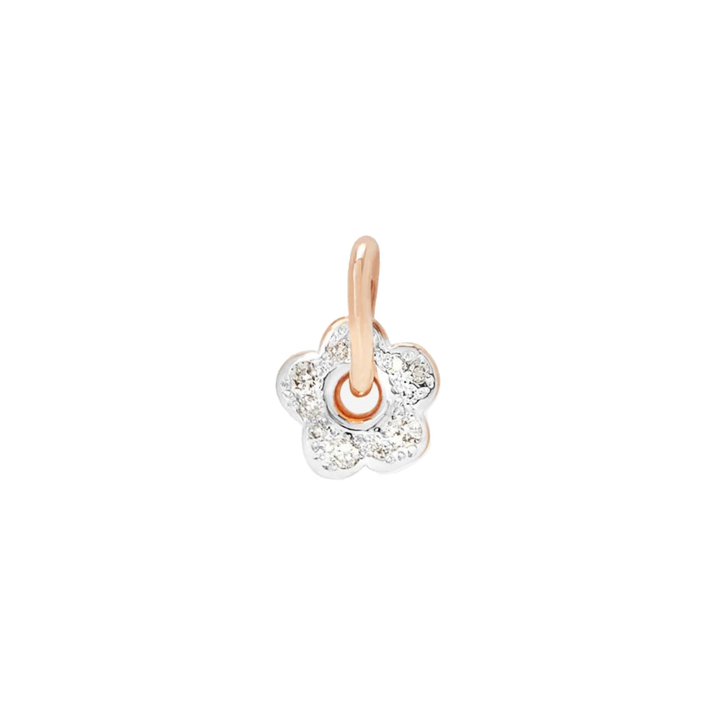 DoDo Anhänger Blume (DMC3006-FLOWS-DB09R) aus Roségold mit Diamant
