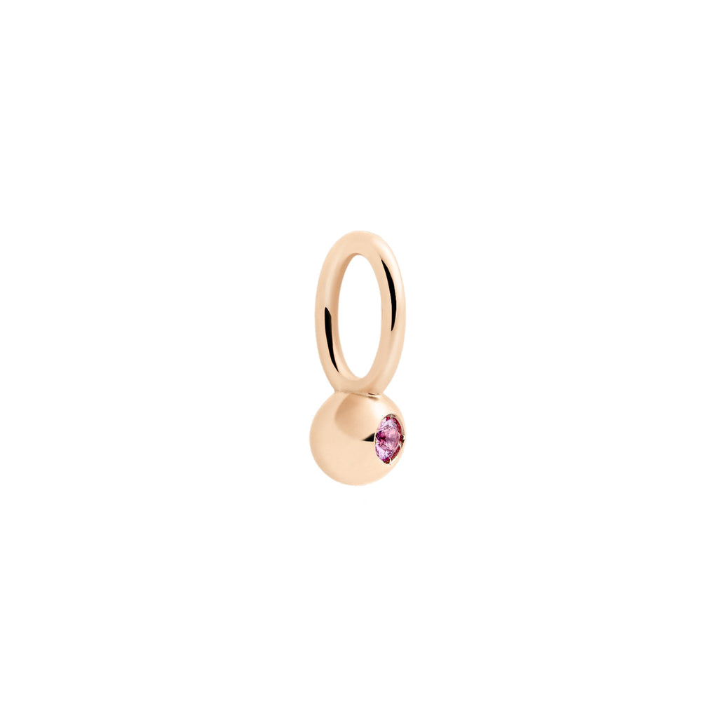 DoDo Anhänger Bollicine (DMC4001-BOLLI-ZRL9R) aus Roségold mit Saphir