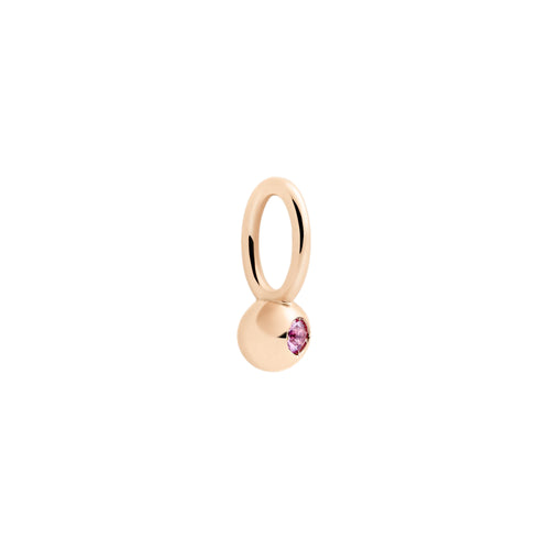DoDo Anhänger Bollicine (DMC4001-BOLLI-ZRL9R) aus Roségold mit Saphir
