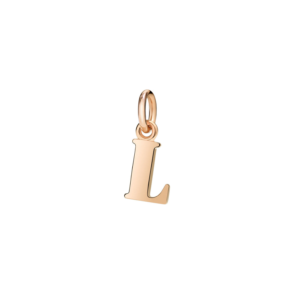 DoDo Anhänger Buchstabe L (DMB2015-LETLL-0009R) aus Roségold