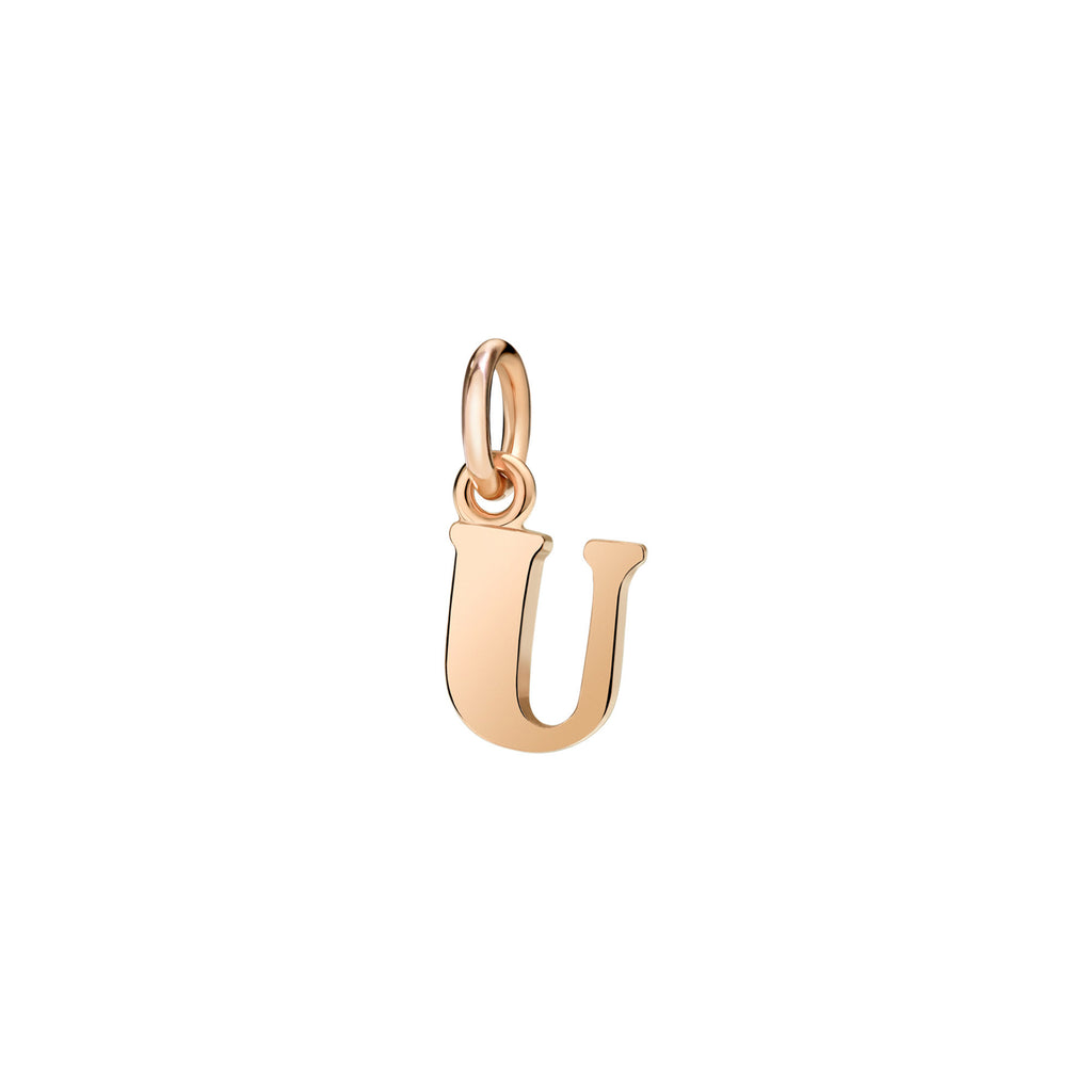 DoDo Anhänger Buchstabe U (DMB2024-LETUL-0009R) aus Roségold