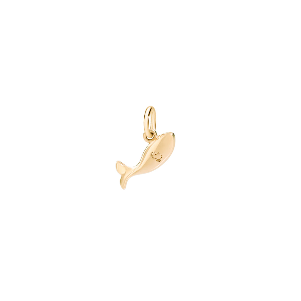 DoDo Anhänger Fisch (DMC0019-FISH0-BZFOG) aus Gelbgold mit Diamant, Swiss-Topas und Topas