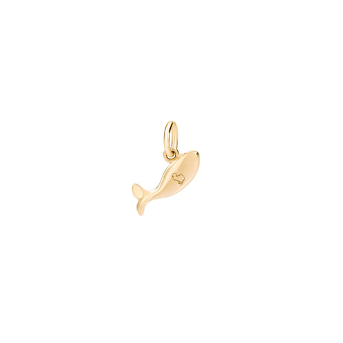 DoDo Anhänger Fisch (DMC0019-FISH0-BZFOG) aus Gelbgold mit Diamant, Swiss-Topas und Topas