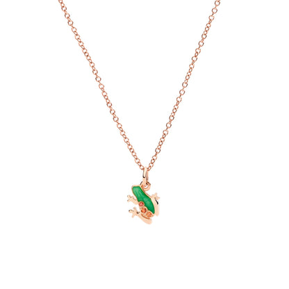 Anhänger Frosch, Roségold • Edelsteine von DoDo (DMC5004-FROGX-VZO9R)