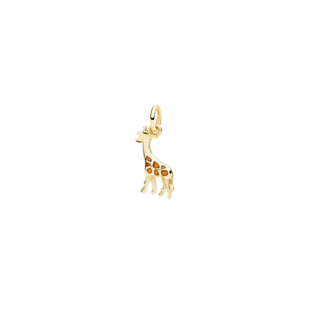 DoDo Anhänger Giraffe (DMC6018-GIRAF-GI09G) aus Gelbgold mit Emaille