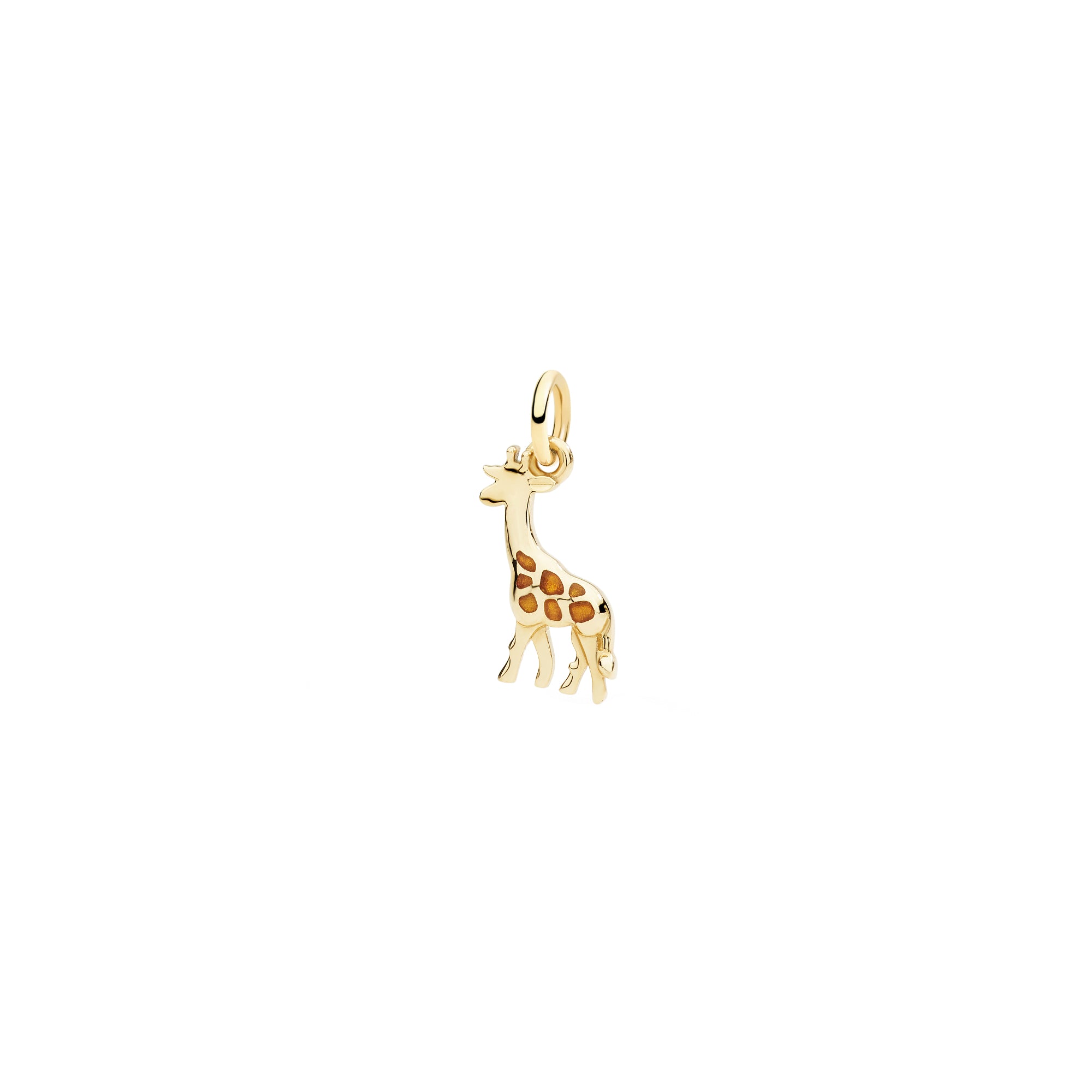 DoDo Anhänger Giraffe (DMC6018-GIRAF-GI09G) aus Gelbgold mit Emaille