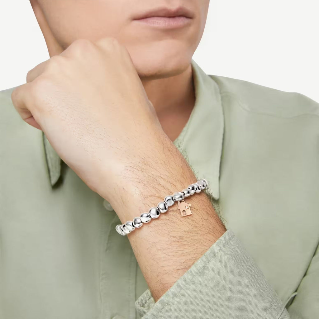 DoDo Anhänger Haus (DMC4013-HOUSE-DB09R) aus Roségold mit Diamant