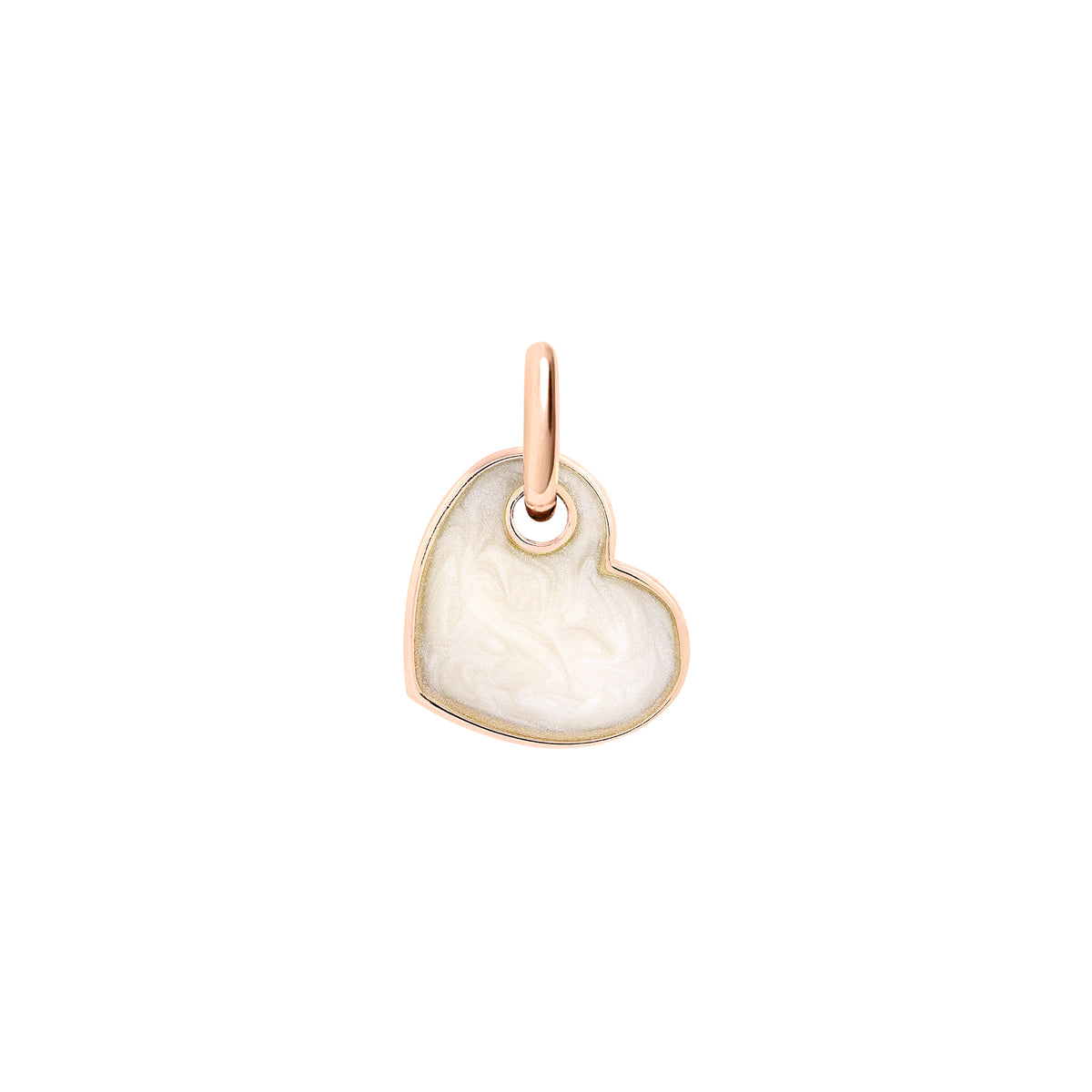 DoDo Anhänger Herz (DMC4011-HEART-EPB9R) aus Roségold mit Emaille