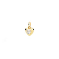 DoDo Anhänger Herz (DMC6000-HEART-SZB9G) aus Gelbgold mit Saphir