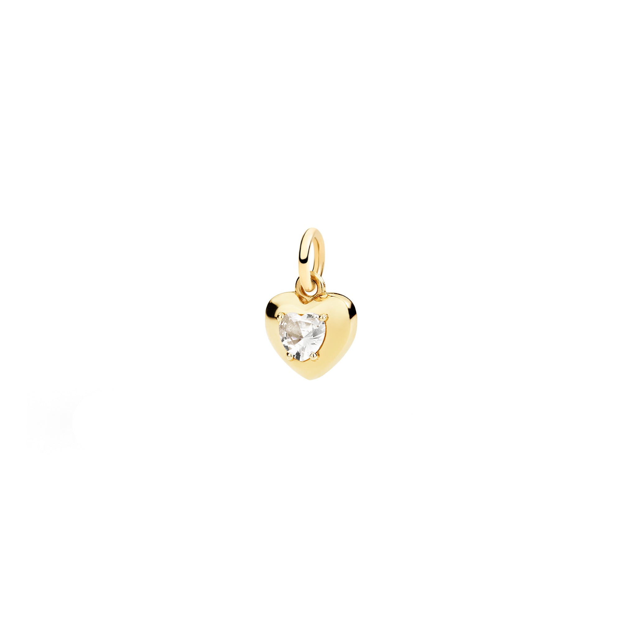 DoDo Anhänger Herz (DMC6000-HEART-SZB9G) aus Gelbgold mit Saphir