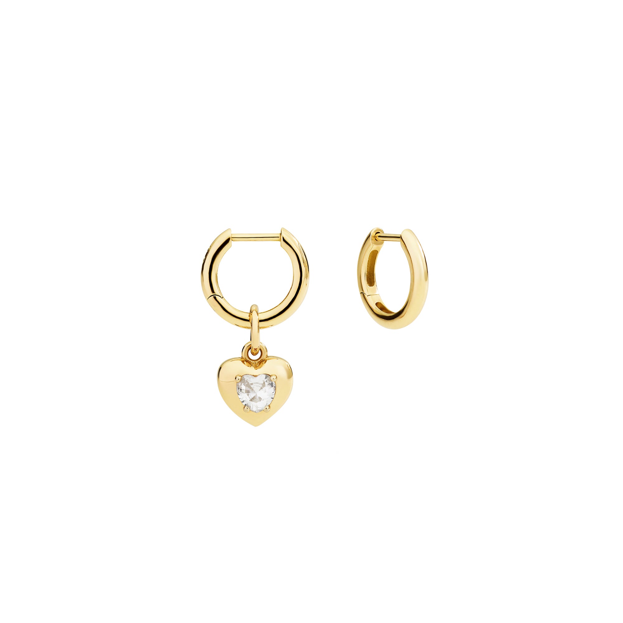 DoDo Anhänger Herz (DMC6000-HEART-SZB9G) aus Gelbgold mit Saphir