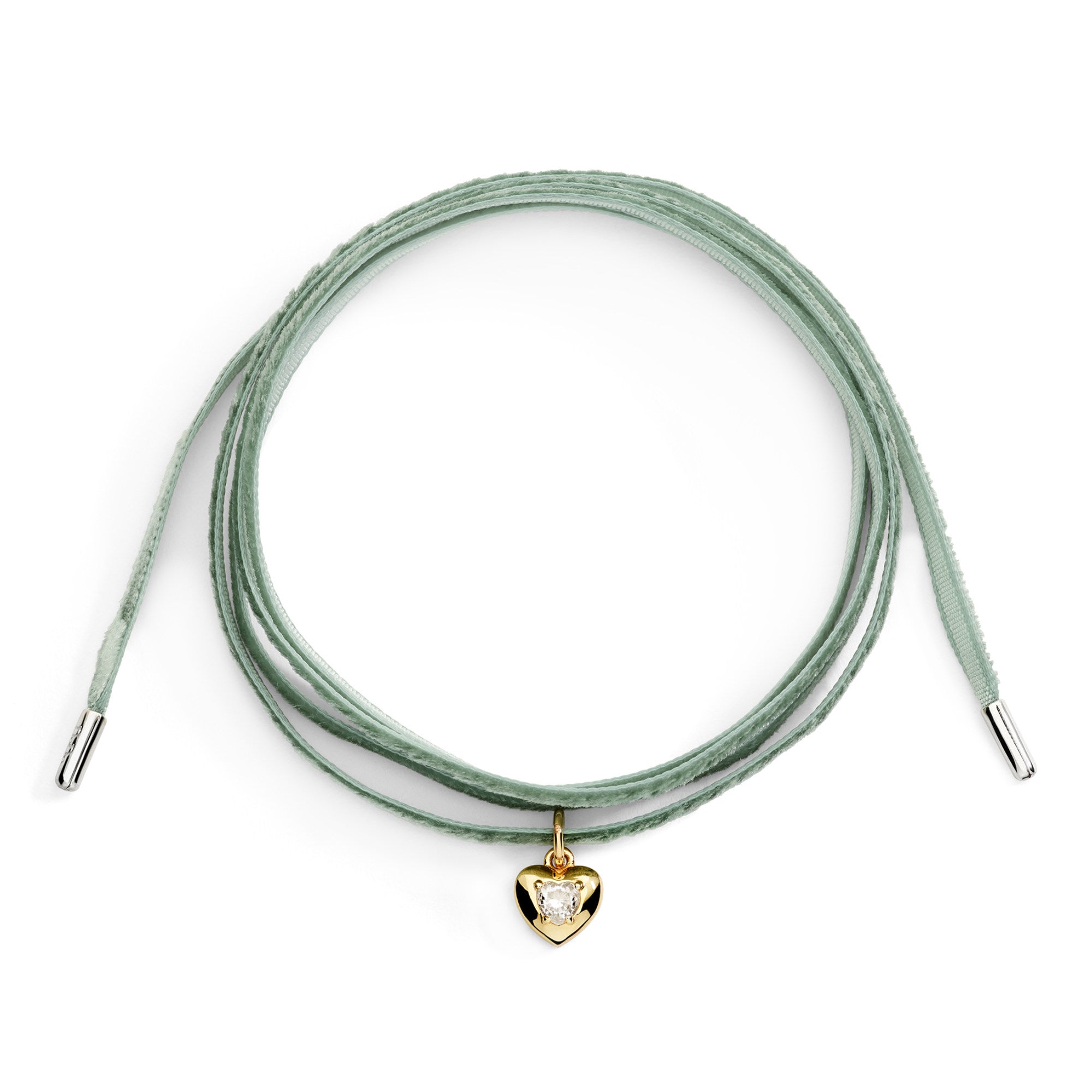 DoDo Anhänger Herz (DMC6000-HEART-SZB9G) aus Gelbgold mit Saphir