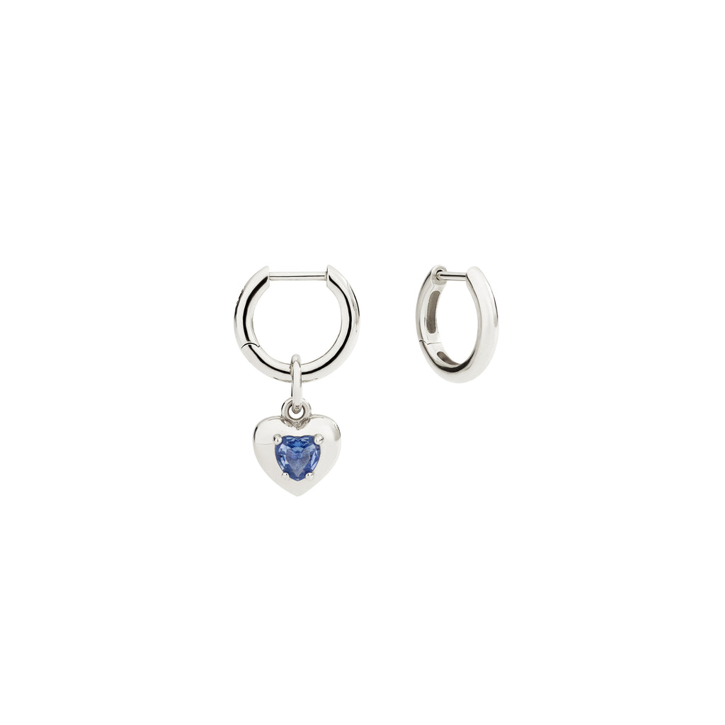 DoDo Anhänger Herz (DMC6009-HEART-SZAAG) aus Silber mit Saphir