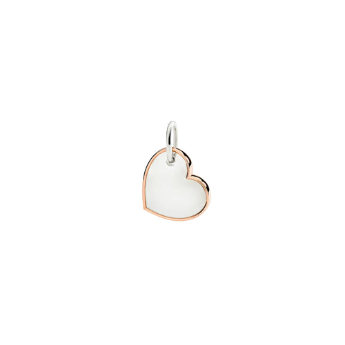 DoDo Anhänger Herz XL aus Silber und Roségold (DMC5024-CUORL-0009A) aus Bicolor-Gold