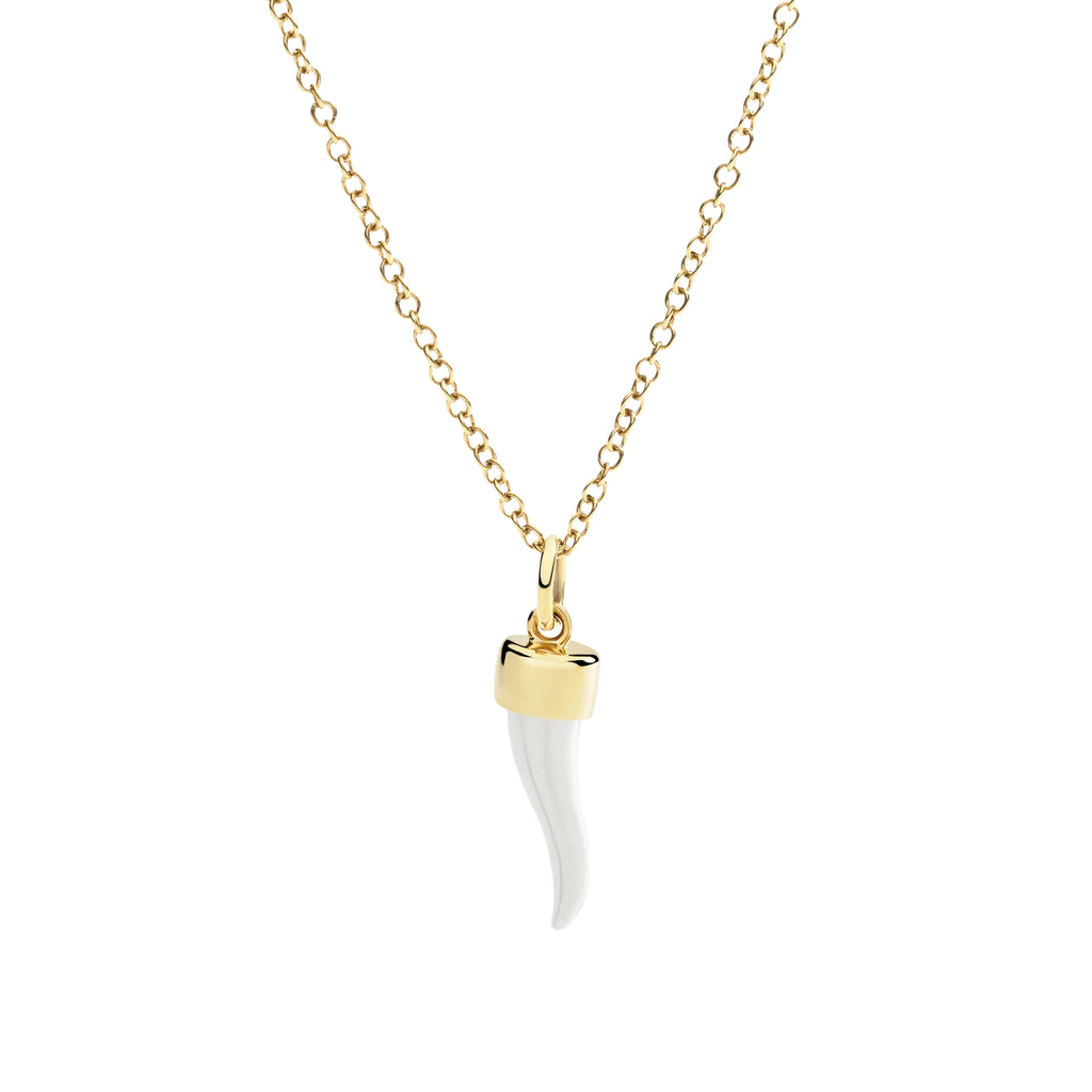 DoDo Anhänger Horn aus Gelbgold und Silber (DMC5007-HORNX-009GA) aus Bicolor-Gold